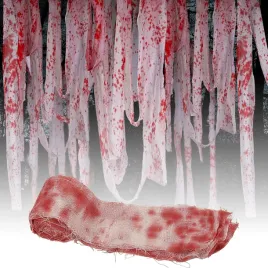 2x-gaza-halloween-mumia-horror-dekoracja-krwawa-8cm-x-10m-impreza-cosplay