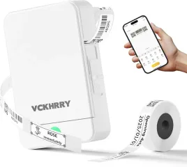 2x-drukarka-etykiet-bluetooth-termiczna-samoprzylepna-biala