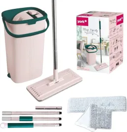 2x-mop-plaski-z-wiadrem-dwukomorowym-system-wyciskania-teleskopowy-120cm