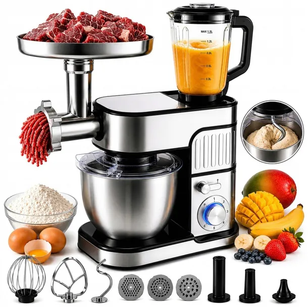Robot planetarny KITCHENCOOK ANTAR PRO mikser maszynka do miesa blender 7w1
