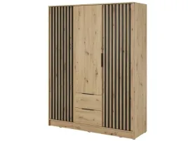 szafa-dely-3d-150cm-trzy-kolory-bez-lustra-grafit-lamela-artisan