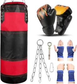 2x-worek-bokserski-dzieciecy-7w1-z-rekawicami-lancuchem-i-hakiem-60-cm