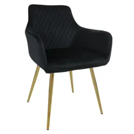 fotel-dankor-design-lizbona-welur-czarny-nogi-zloty-chrom