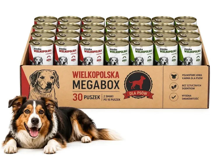 Megabox Karma dla Psa Mix Smaków 30x800g 24kg Zestaw XXL