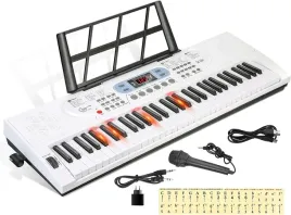 2x-keyboard-pianino-61-klawiszy-podswietlane-mikrofon-zestaw