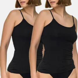 top-bluzka-podkoszulka-damska-bawelna-ramiaczka-gladka-czarna-2-pak-xl