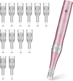 2x-dermapen-do-mikronakluwania-bezprzewodowy-12-wkladow-rozowy