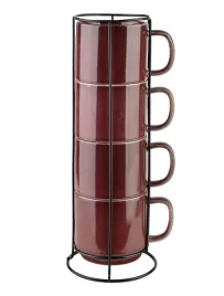 2x-evie-burgundy-komplet-4-kubkow-na-stojaku-4x370ml