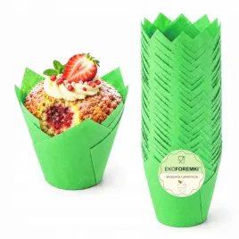 papilotki-do-babeczek-muffinek-tulipany-zielone-zielen-foremki-5-cm-50sztuk
