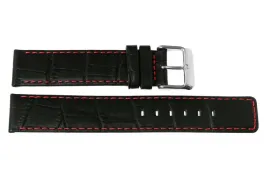 pasek-reda-18mm-prosty-krokodyl-czarny-pasek-czerwone-przeszycie