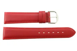 pasek-reda-20mm-gladki-czerwony-czerwone-przeszycie-srebrna-sprzaczka