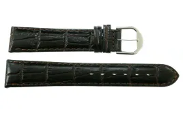 pasek-reda-19mm-atlantic-krokodyl-ciemnobrazowy-srebrna-sprzaczka-szyty