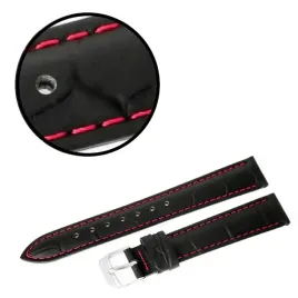 pasek-reda-16mm-krokodyl-czarny-pasek-czerwone-przeszycie