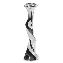 swiecznik-joly-13-x-44cm-srebrny-z-glinki-ceramicznej