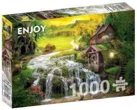 puzzle-1000-el-chatka-z-mlynem-wodnym-enjoy