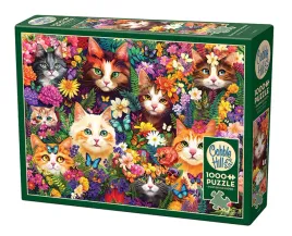 puzzle-1000-el-koty-wsrod-kwiatow-cobble-hill-ukladanka