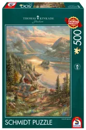 puzzle-500-el-schmidt-pq-thomas-kinkade-nad-jeziorem