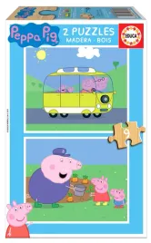 educa-puzzle-2-x-9-el-swinka-peppa-drewniane