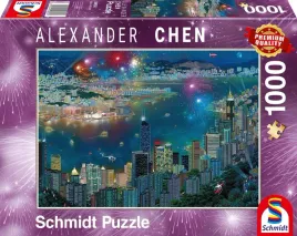 schmidt-pq-puzzle-1000-alexander-chen-fajerwerki-nad-hongkongiem
