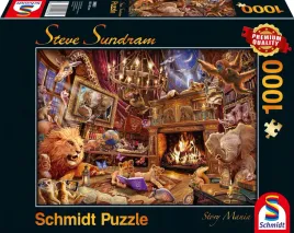 schmidt-pq-puzzle-1000-steve-sundram-zwierzaki-czytaja-ksiazki-story-mania