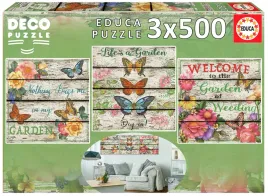 puzzle-3-x-500-el-kwiaty-i-motyle-educa
