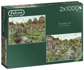 puzzle-2-x-1000-el-falcon-zycie-na-wsi-jumbo