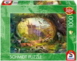 puzzle-1000-el-bajkowy-zamek-i-magiczny-las-schmidt