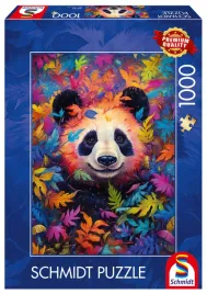 puzzle-1000-el-panda-w-kolorowym-lesie-schmidt