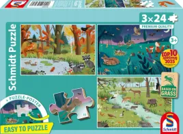 puzzle-3-x-24-el-lesne-zwierzeta-schmidt