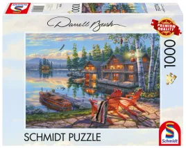 puzzle-1000-el-schmidt-pq-darrel-bush-jezioro-loon-usa