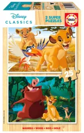 puzzle-2-x-25-el-krol-lew-drewniane-educa