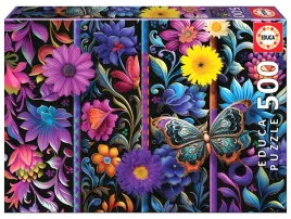 educa-puzzle-500-el-kwiaty-i-motyl