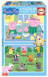 puzzle-2-x-25-el-educa-swinka-peppa-drewniane
