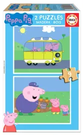 puzzle-2-x-9-el-educa-swinka-peppa-drewniane
