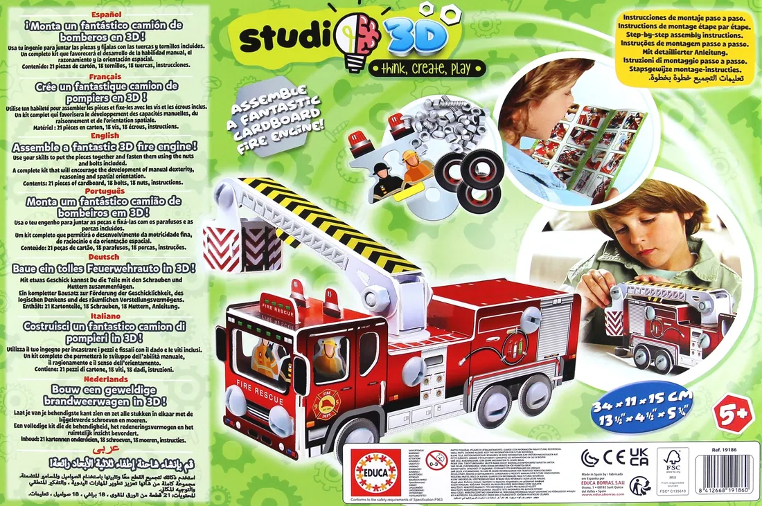 model-3d-woz-strazacki-educa-stan-nowy