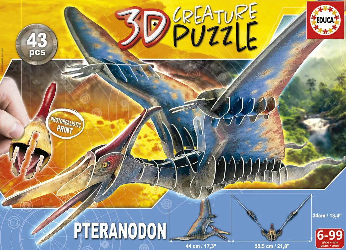 puzzle-3d-dinozaury-pteranodon-43-educa