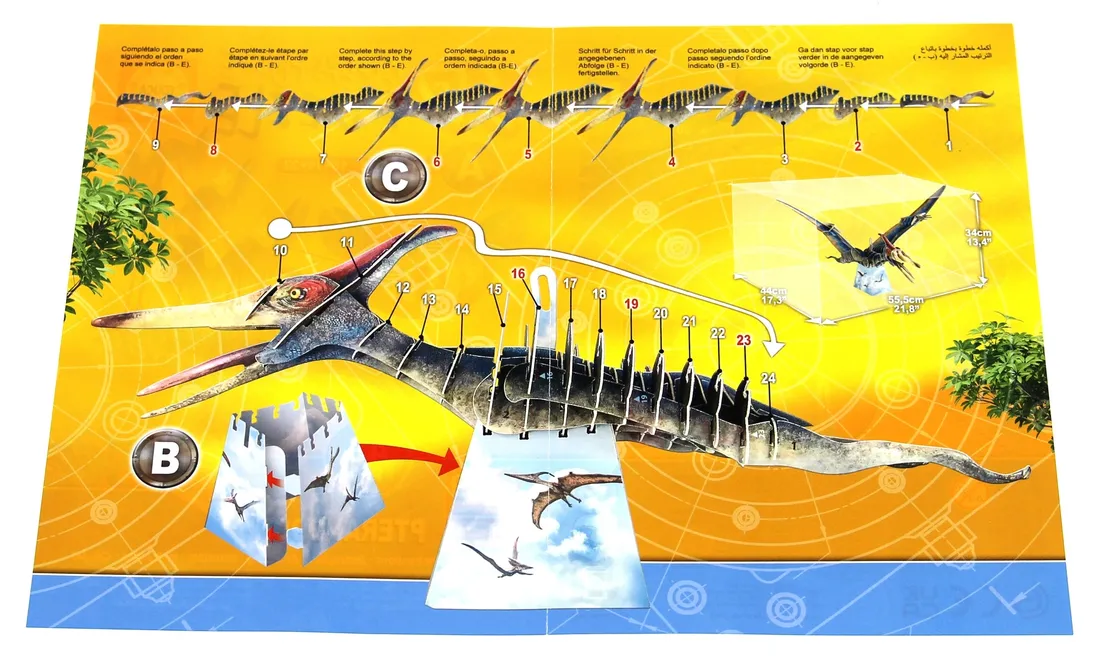 puzzle-3d-dinozaury-pteranodon-43-educa