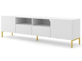 szafka-rtv-loom-200-cm-nowoczesna-bialy-mat-zloty