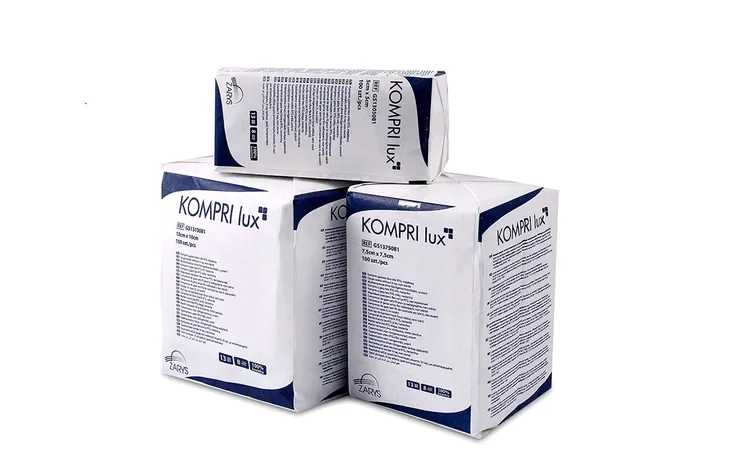 Kompresy gazowe niejałowe ZARYS 10cmx10cm 100szt.