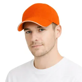 czapka-z-daszkiem-pieciopanelowa-bawelniana-unisex-pomaranczowa