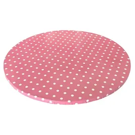 podklad-pod-tort-dla-dziewczynki-okragly-rozowy-w-kropki-baby-shower-30-cm
