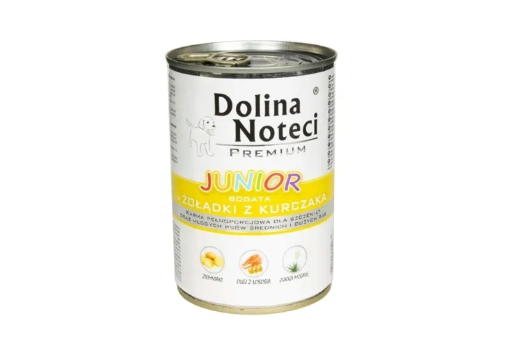 DOLINA NOTECI PREMIUM JUNIOR ŻOŁĄDKI KURCZAKA 400G