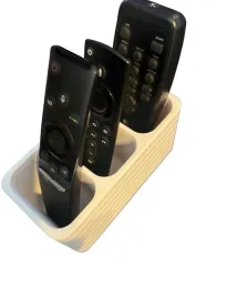 uchwyt-na-piloty-tv-nowoczesny-organizer-potrojny-bialy
