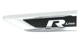 emblemat-blotnika-lewy-czarny-chrom-r-line-vw-tiguan-nowy-oryginalny