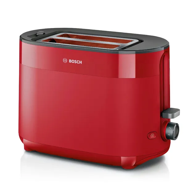bosch-toster-tat2m124-czerwony-funkcje-centrowanie-pieczywa-podgrzewanie-pieczywa-regulacja-stopnia-opiekania-rozmrazanie-pieczywa
