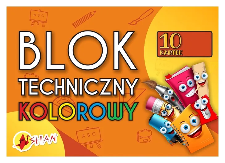 Blok techniczny kolorowy A3