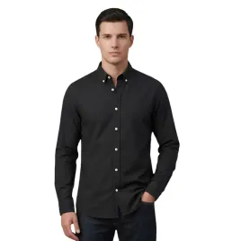 koszula-meska-zara-button-down-czarna-z-dlugim-rekawem-r-m