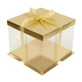 pudelko-na-tort-opakowanie-przezroczyste-zlote-z-okienkiem-wstazka-30x30x25