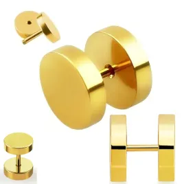 piercing4u-fake-plug-czarny-zloty-holo-rainbow-oszukany-tunel