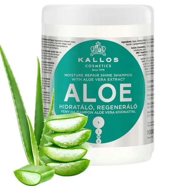KALLOS ALOE MASKA REGENERACYJNO-NAWILŻAJĄCA DO SUCHYCH WŁOSÓW ALOES 1000 ML